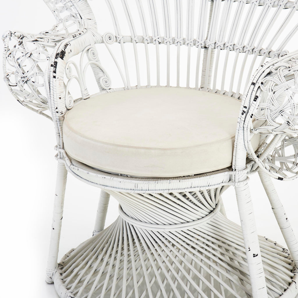 White Peacock Chair
