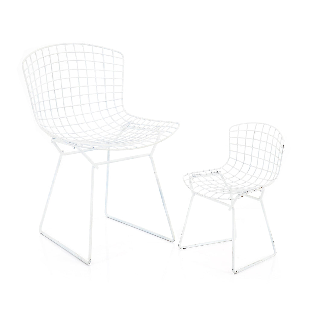 White Wire Bertoia Side Chair