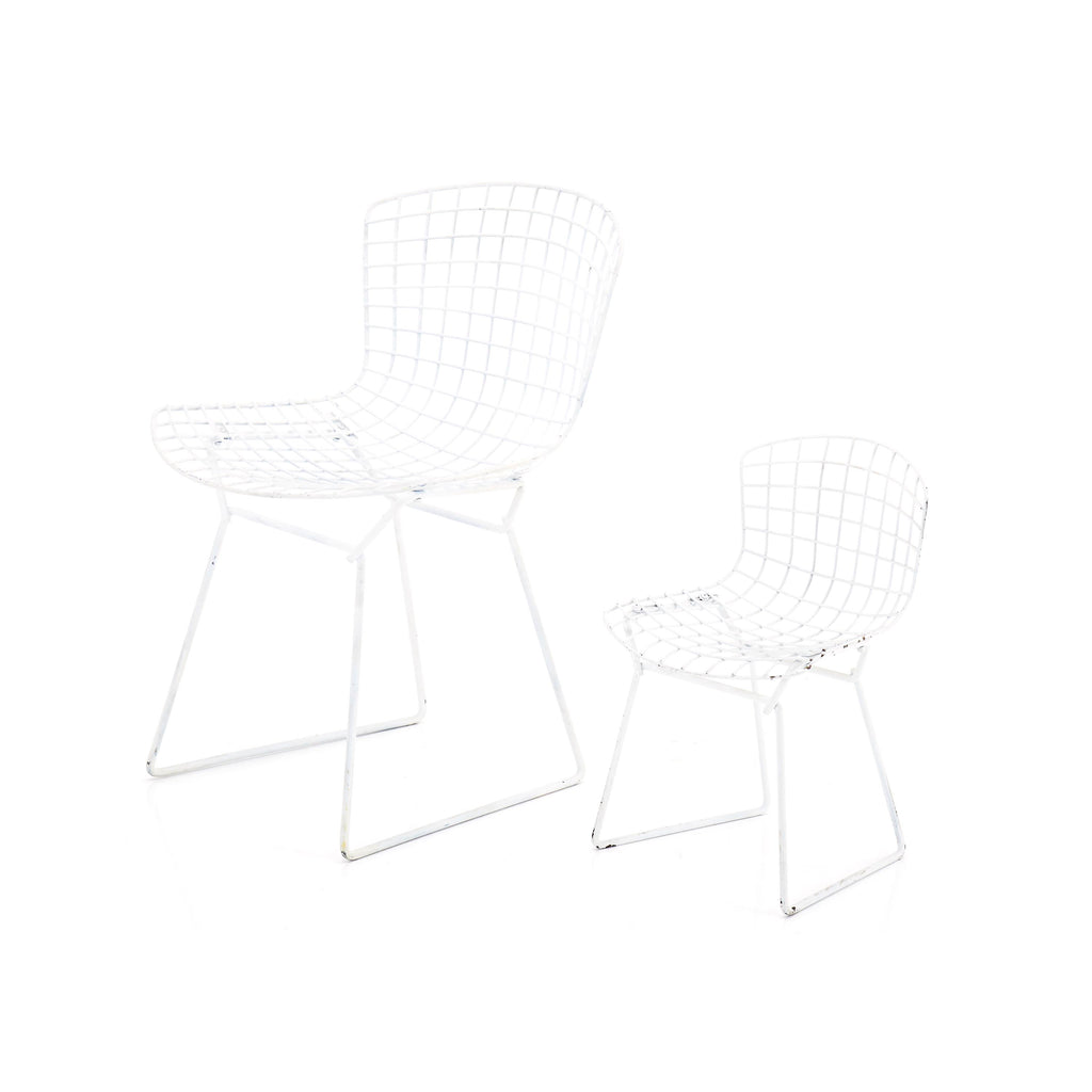 White Wire Bertoia Side Chair