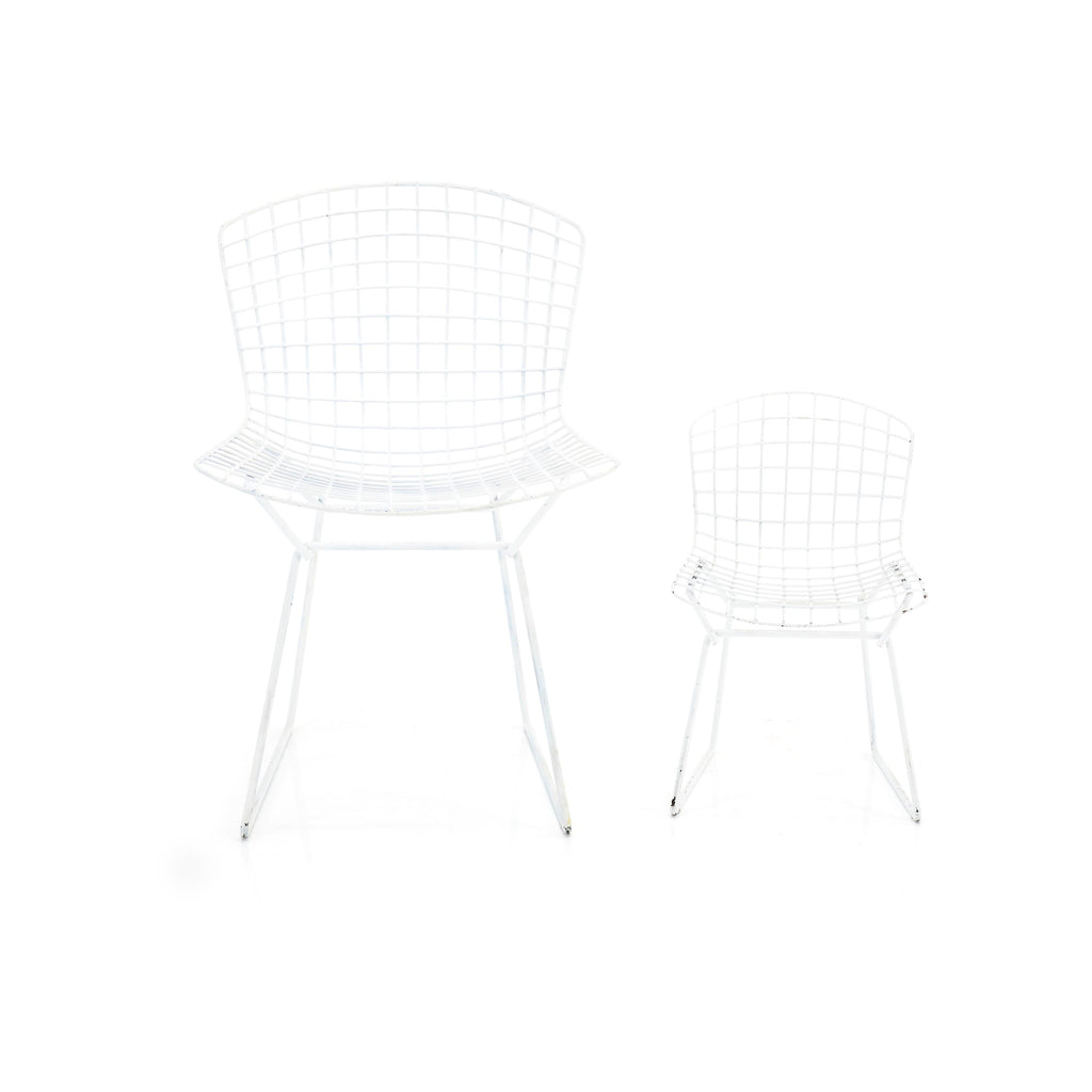 White Wire Bertoia Side Chair