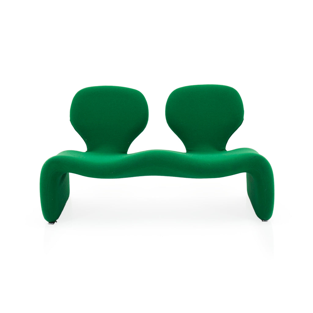Green Abstract Shape Love Seat