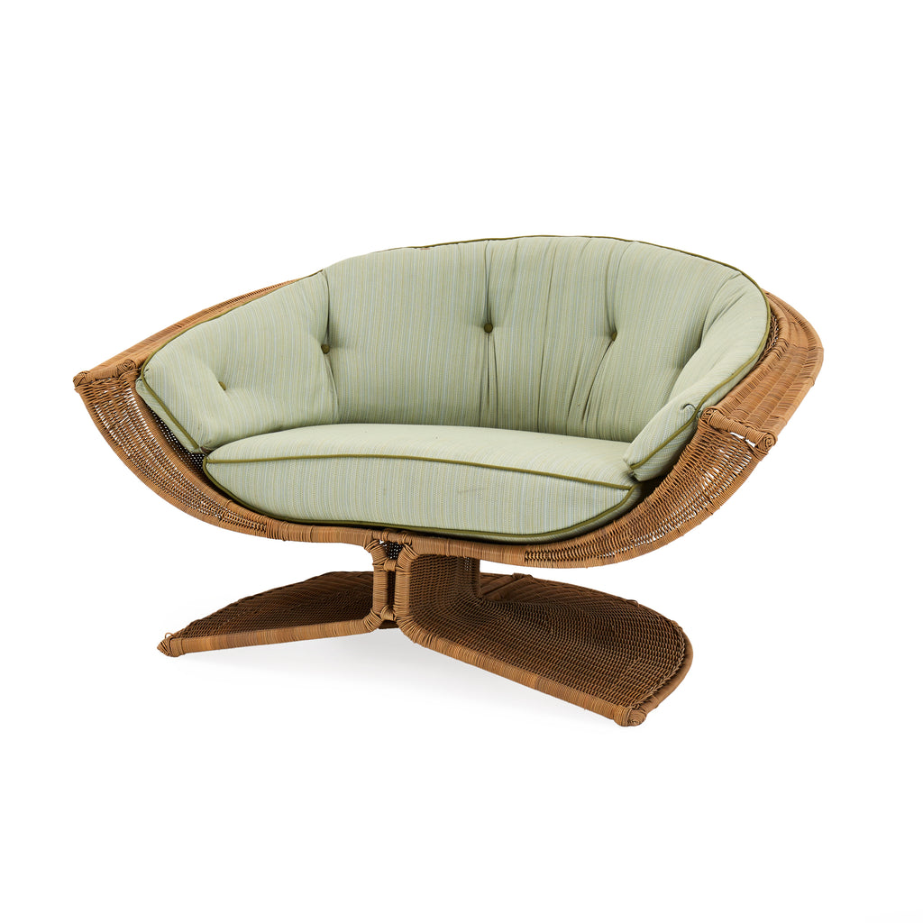 Green & Wicker Miller Fong Wide Scoop Lounge Chair