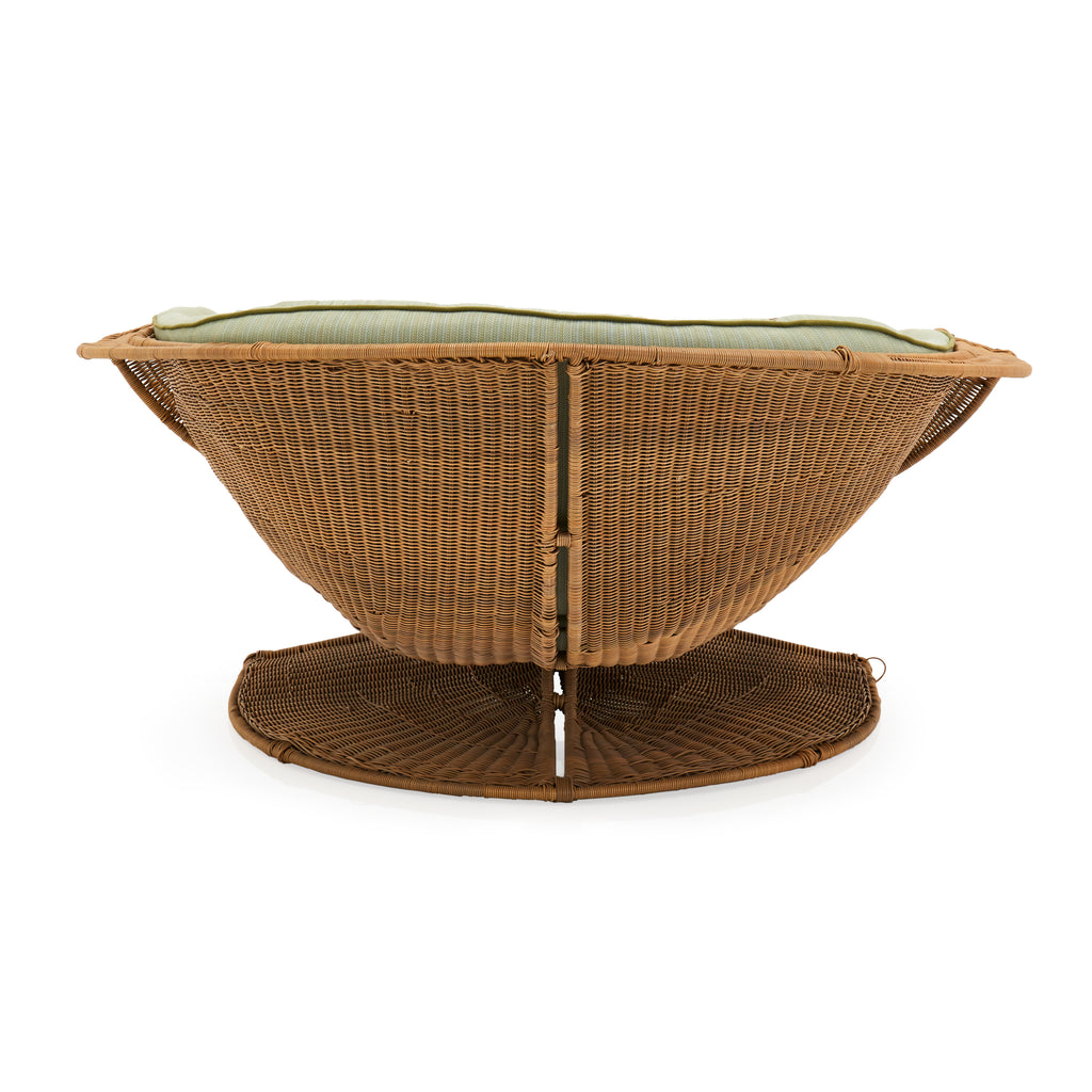 Green & Wicker Miller Fong Wide Scoop Lounge Chair