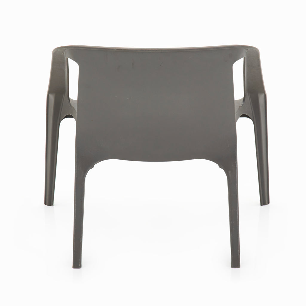 Grey Mod Plastic Outdoor Chair