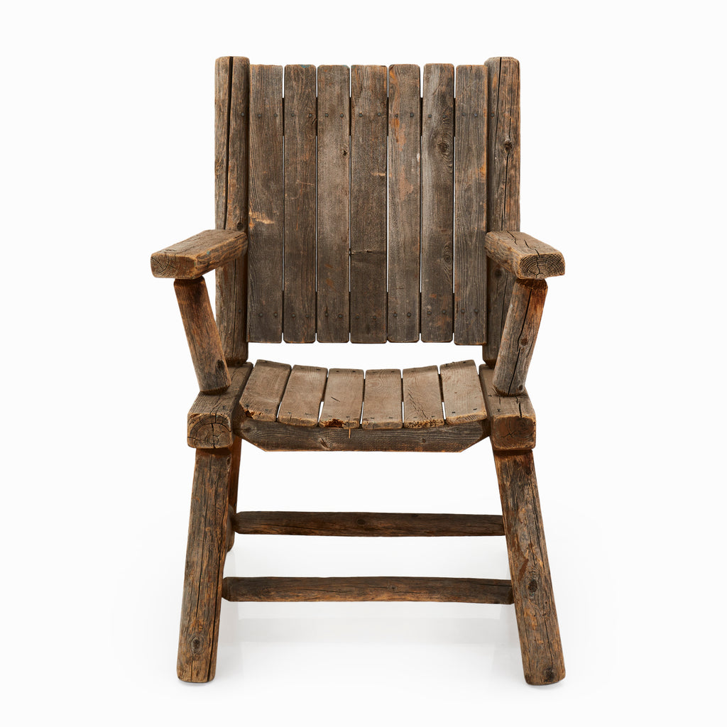 Wood Rustic Cabin Handmade Arm Chair