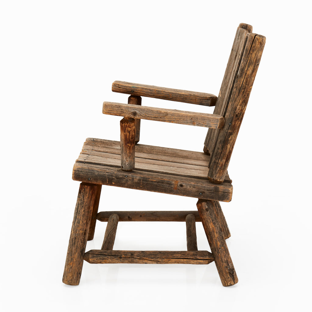 Wood Rustic Cabin Handmade Arm Chair