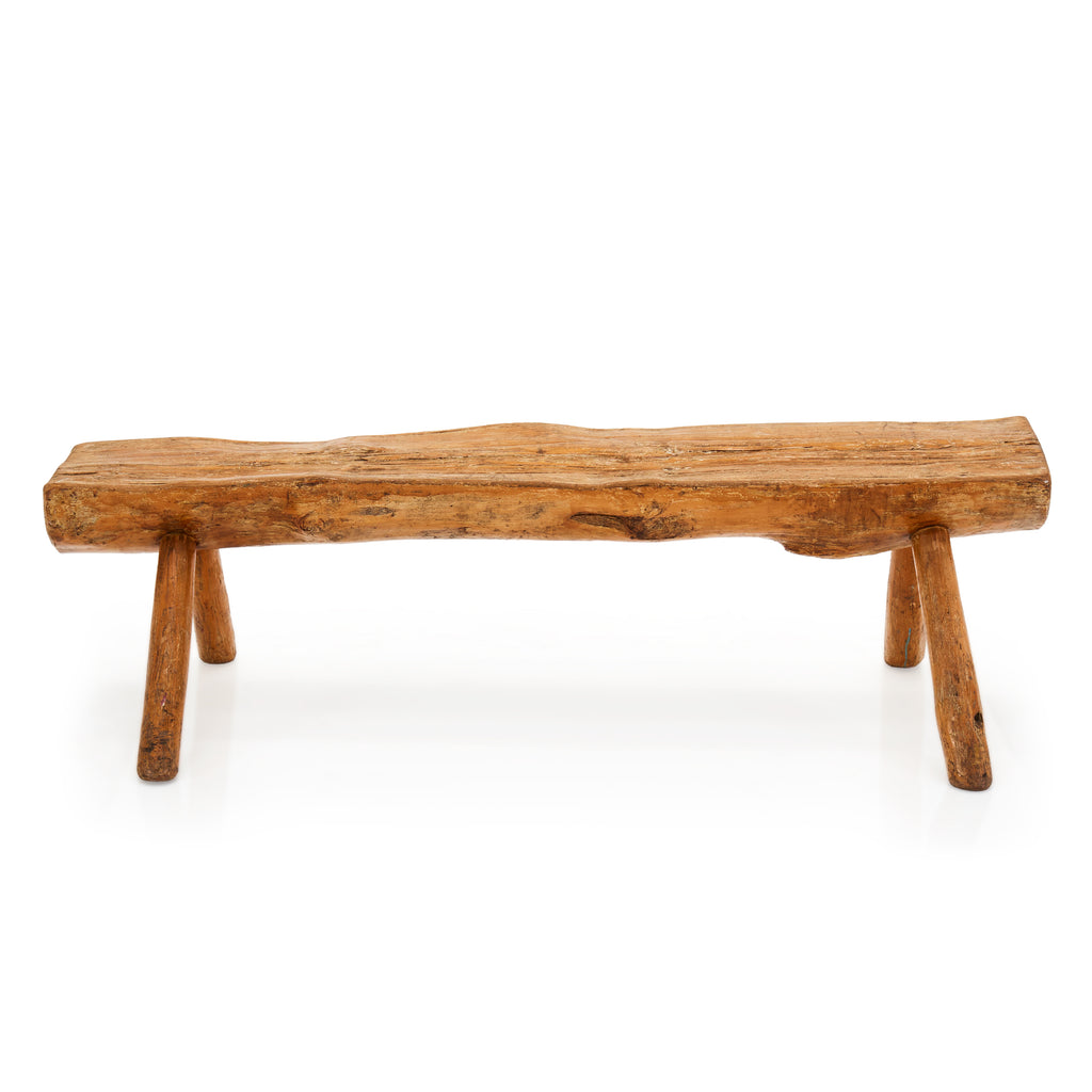 Wood Log Bench