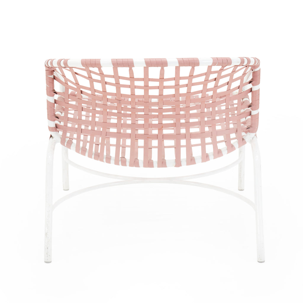 Pink Strap Outdoor Wide Lounge Chair