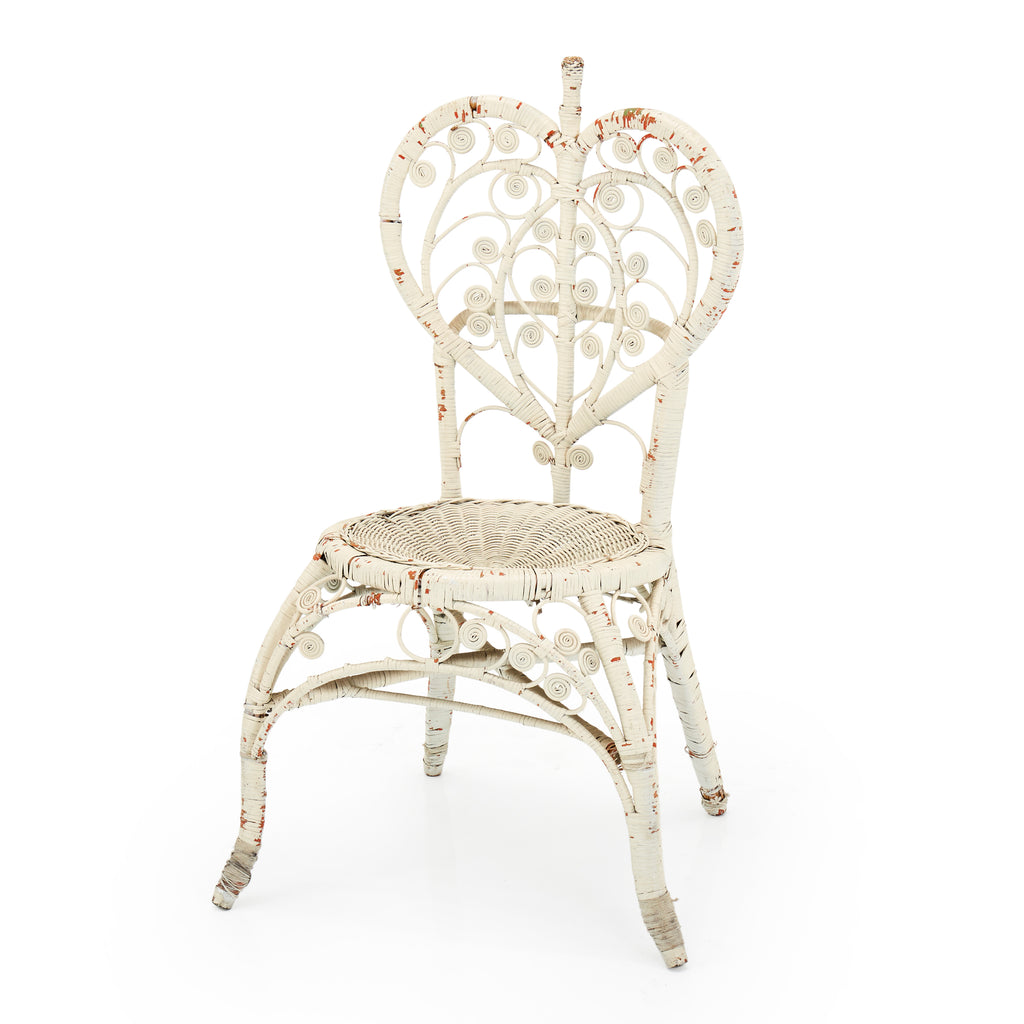 Queen of Hearts Wicker Chair