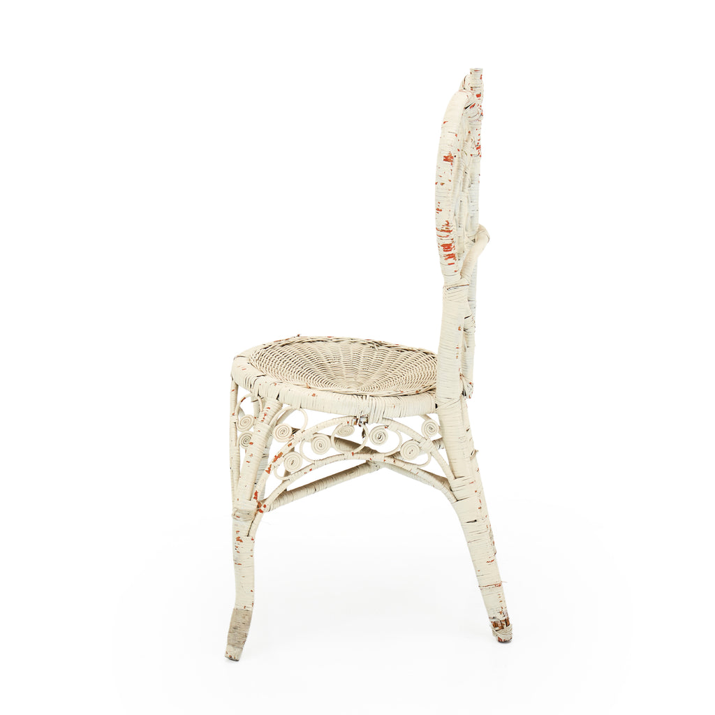 Queen of Hearts Wicker Chair