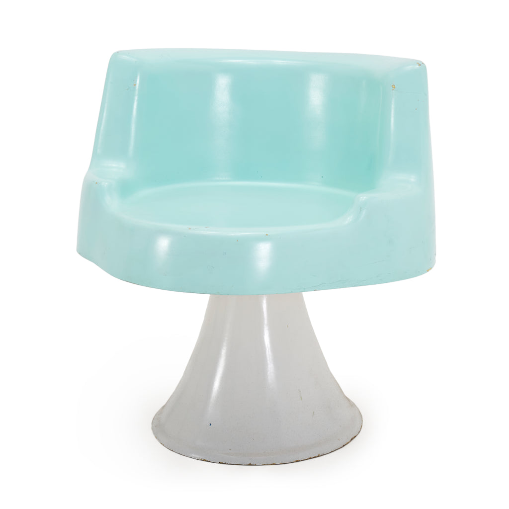 Light Blue Fiberglass Chair