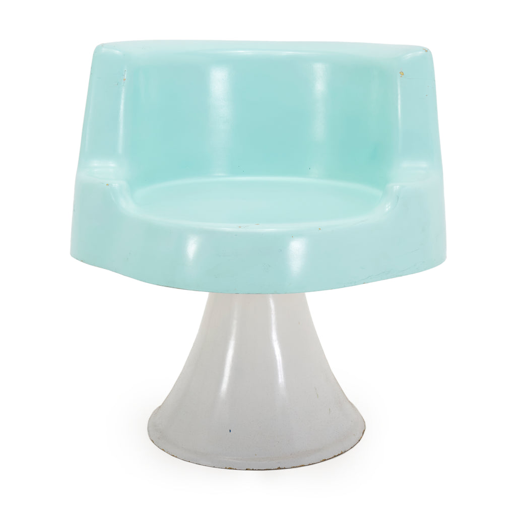 Light Blue Fiberglass Chair