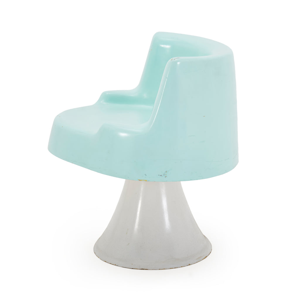 Light Blue Fiberglass Chair