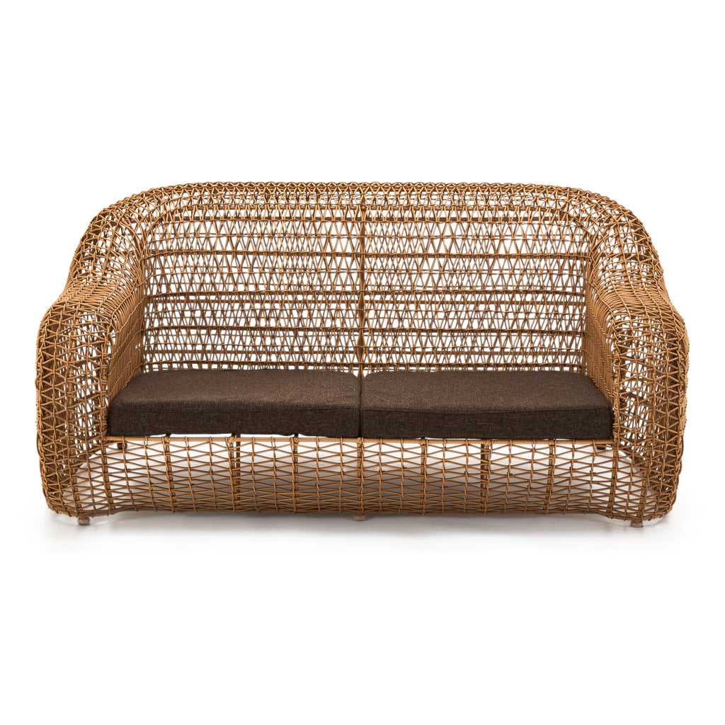 Open Weave Modern Outdoor Loveseat