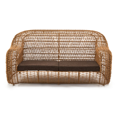 Open Weave Modern Outdoor Loveseat