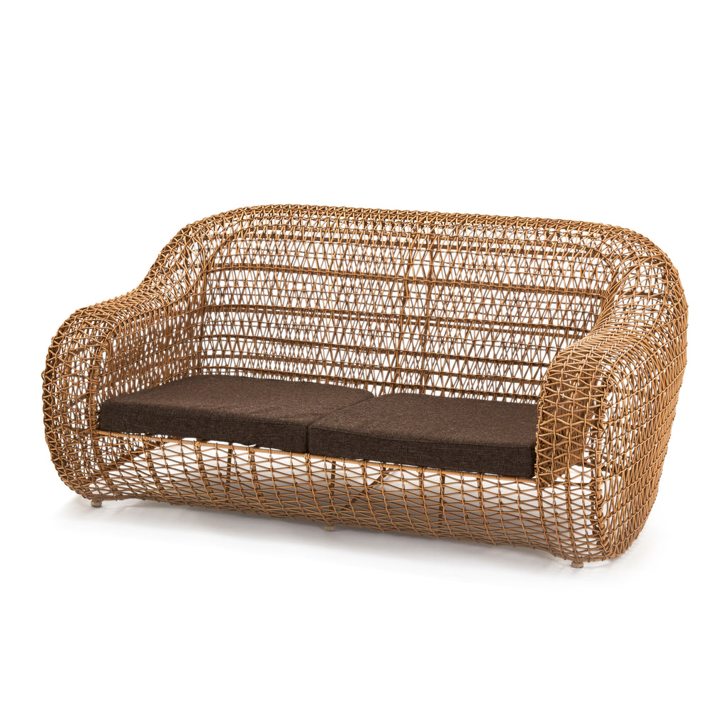 Open Weave Modern Outdoor Loveseat