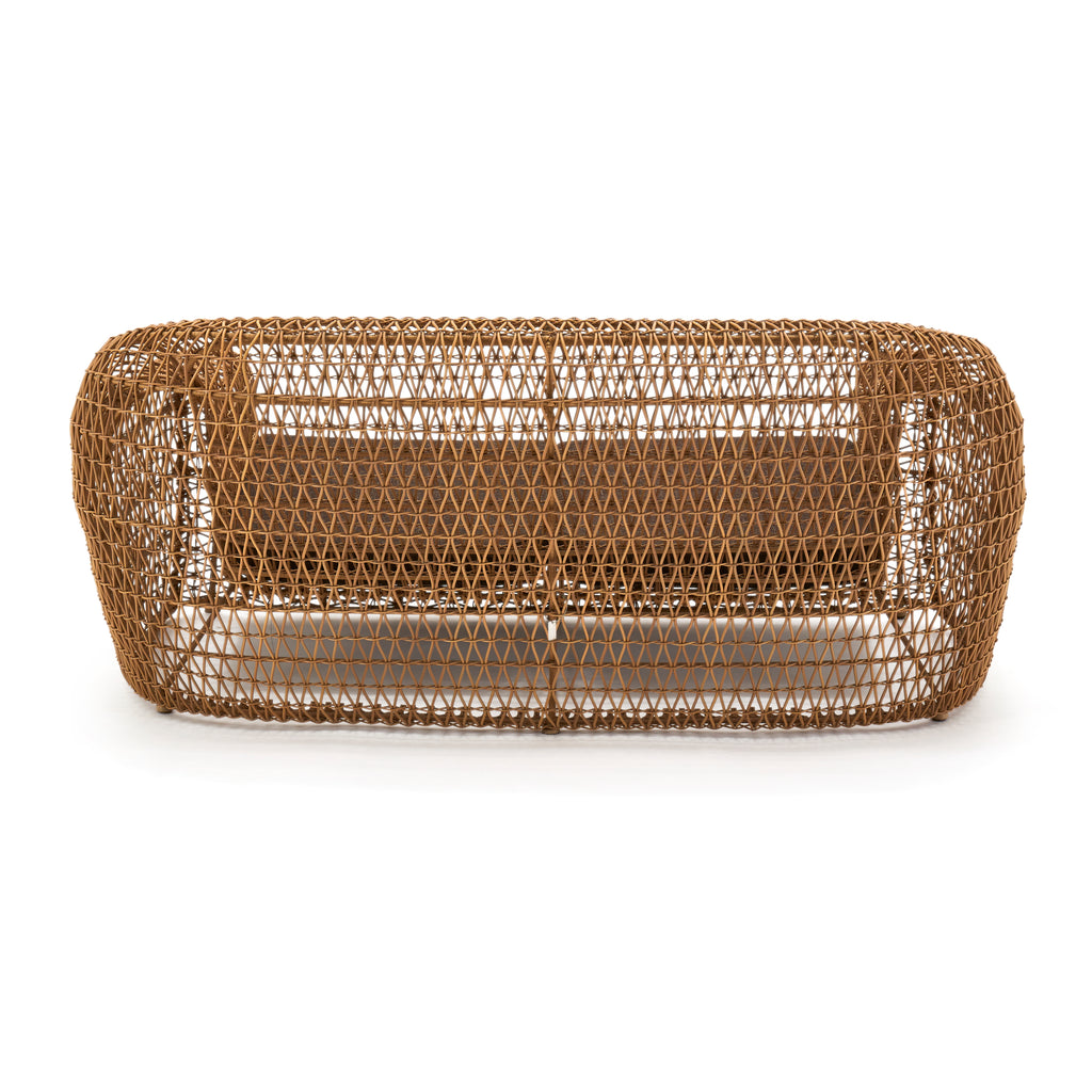 Open Weave Modern Outdoor Loveseat
