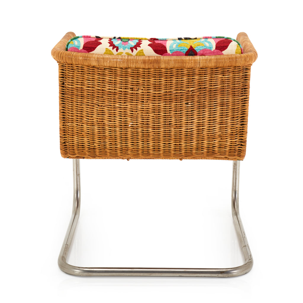 Floral Wicker Armchair