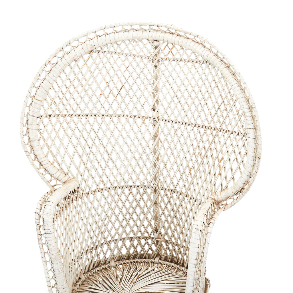 Kids Size White Peacock Chair