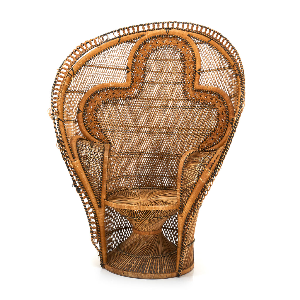Wicker Cobra Peacock Chair