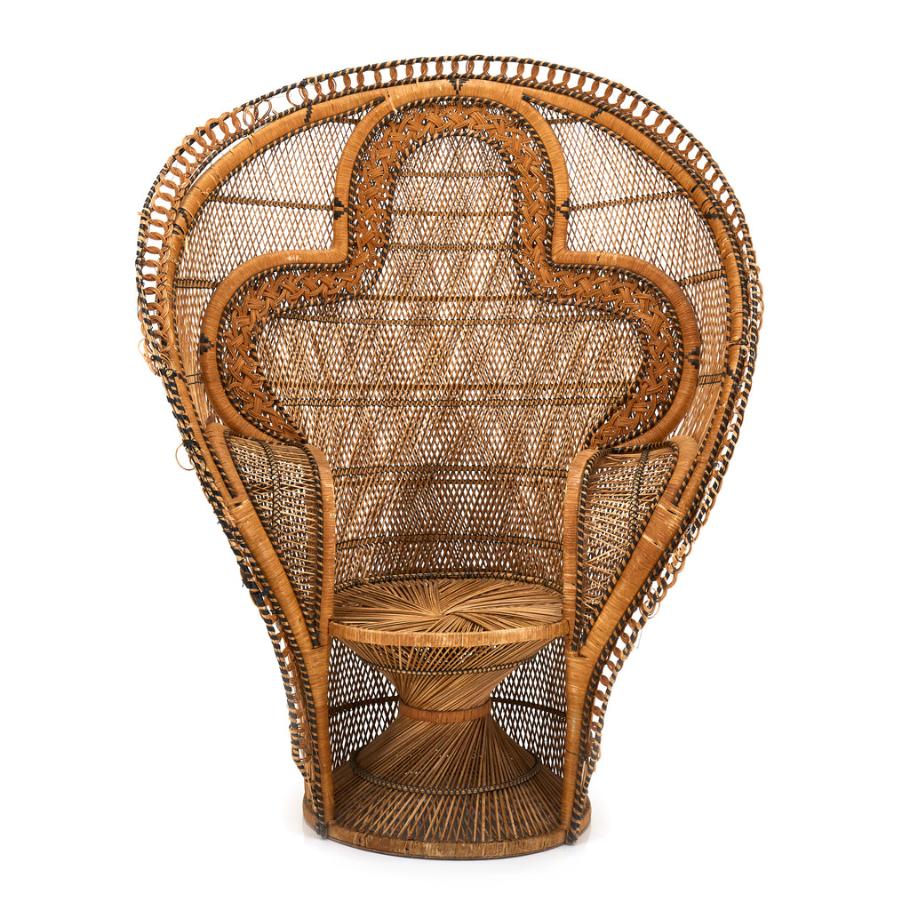 Wicker Cobra Peacock Chair
