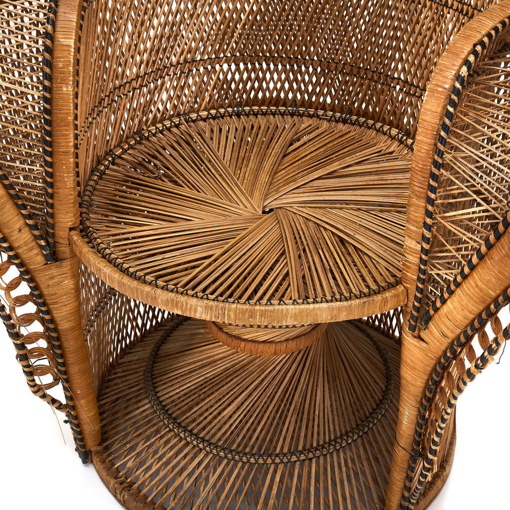 Wicker Cobra Peacock Chair