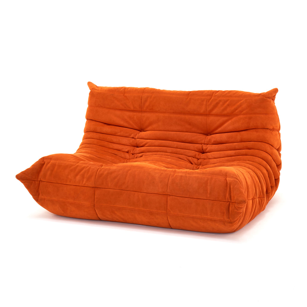 Orange Fabric TOGO Loveseat