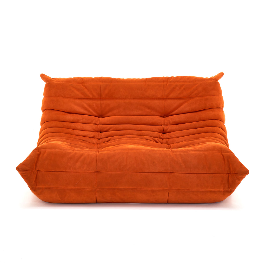 Orange Fabric TOGO Loveseat