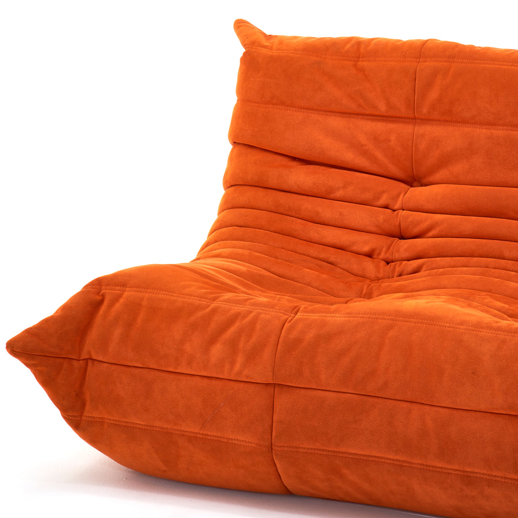 Orange Fabric TOGO Loveseat