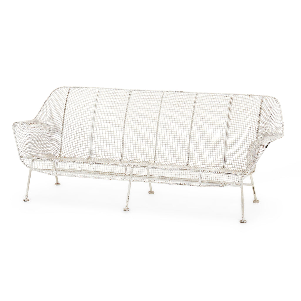 Woodard White Mesh Sofa