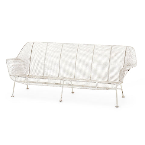 Woodard White Mesh Sofa