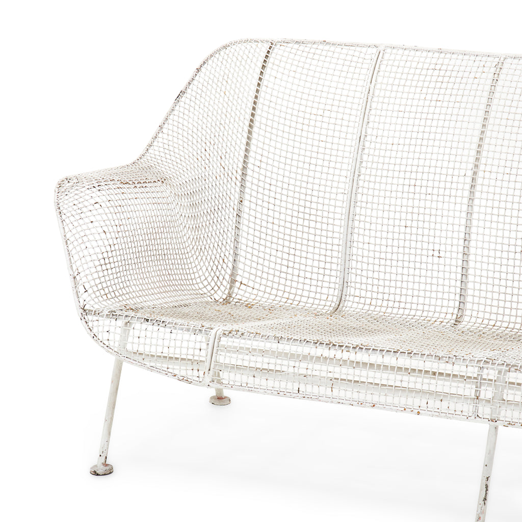 Woodard White Mesh Sofa
