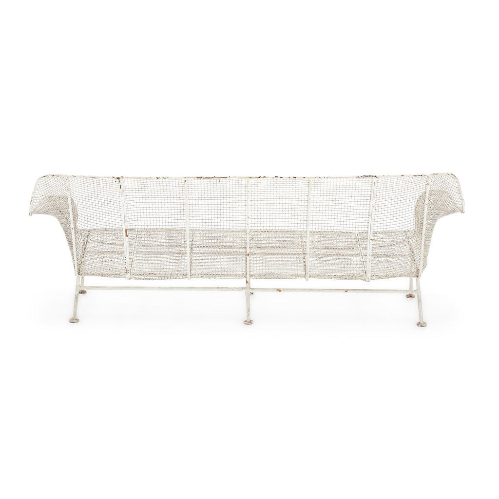 Woodard White Mesh Sofa