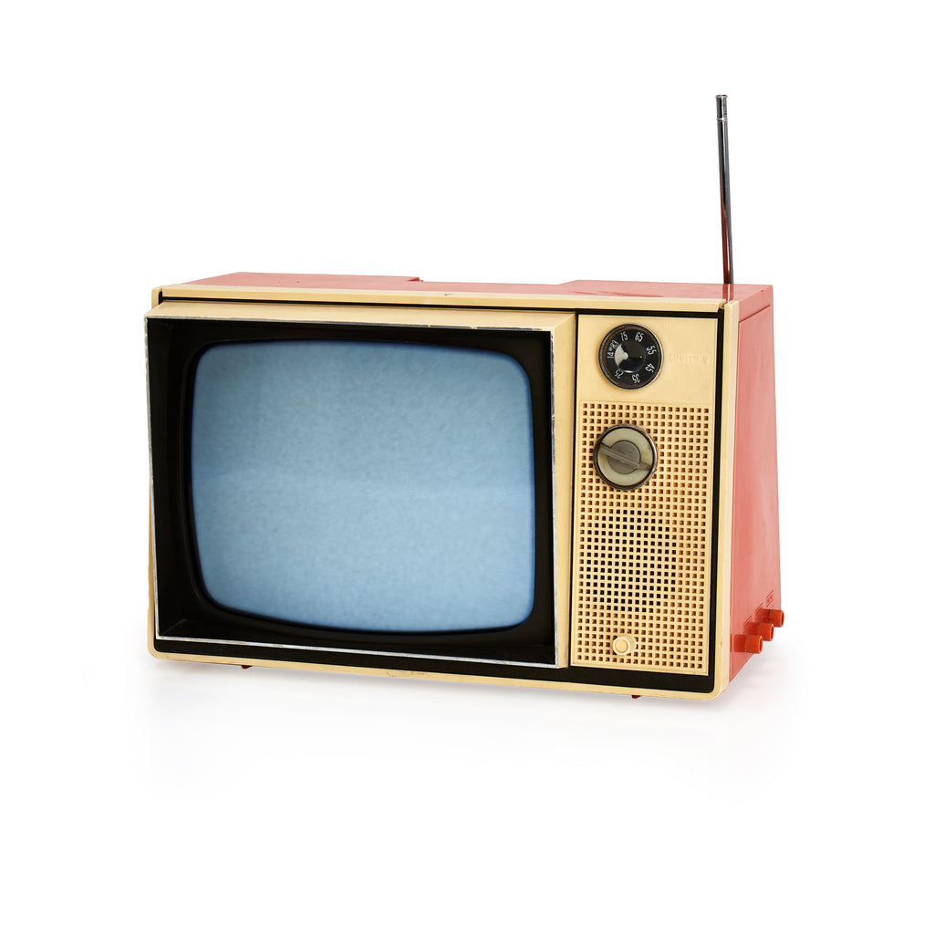 Cream & Orange Zenith Vintage Television