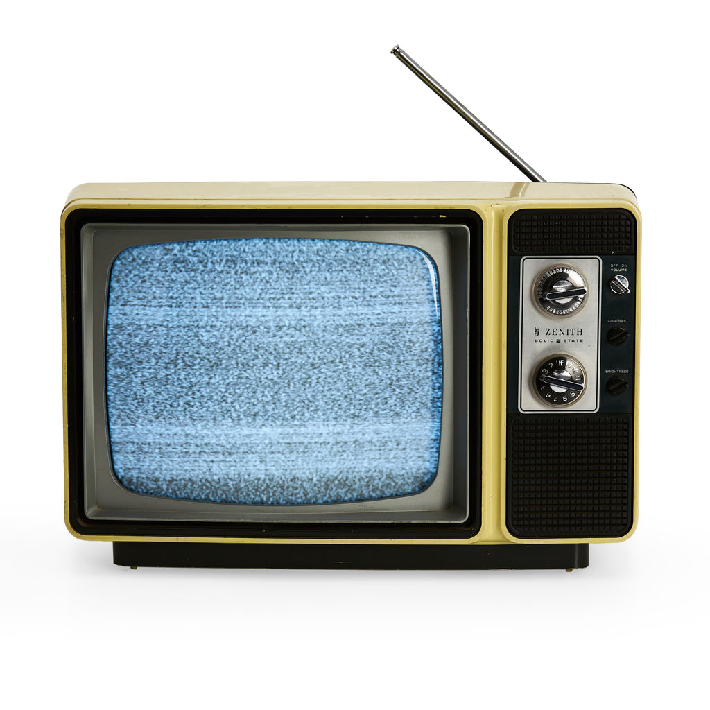 Zenith Solid State Television - Muted Yellow