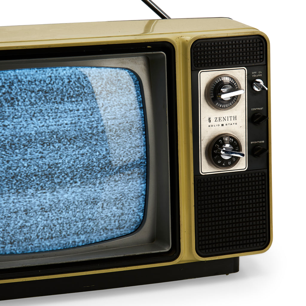 Zenith Solid State Television - Muted Yellow
