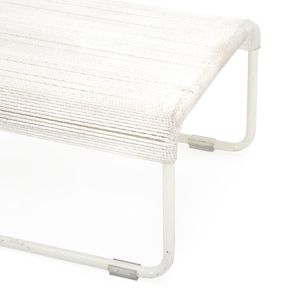 Case Study #22 Ottoman with White Frame