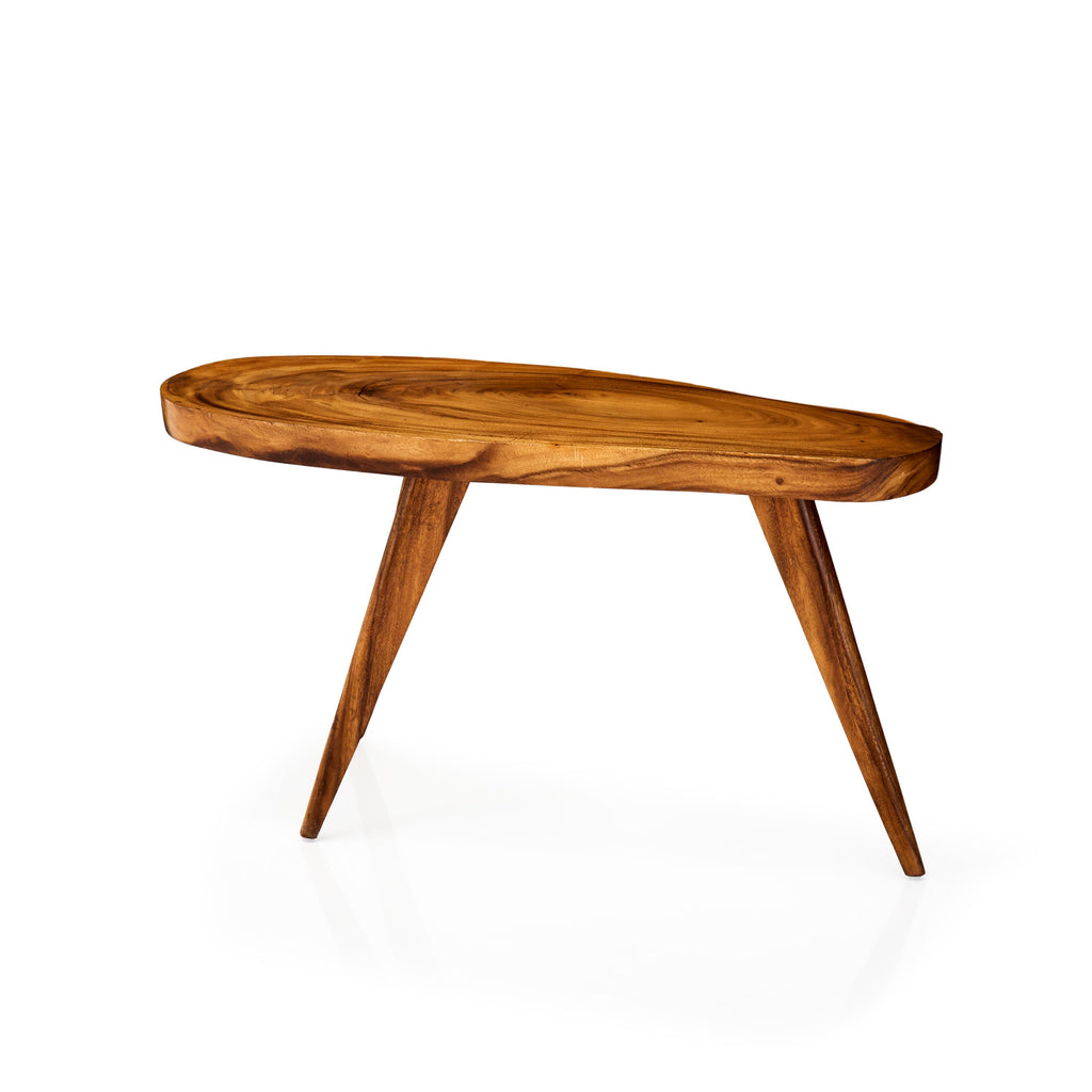 Wood Tri-Leg Slab Table