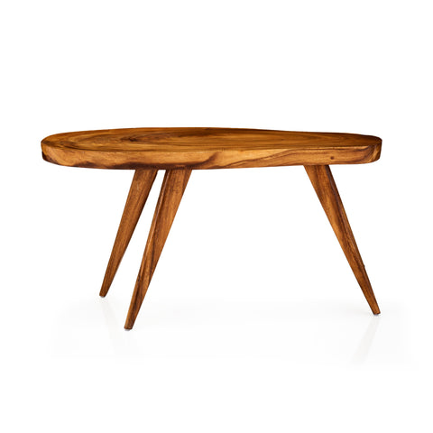 Wood Tri-Leg Slab Table
