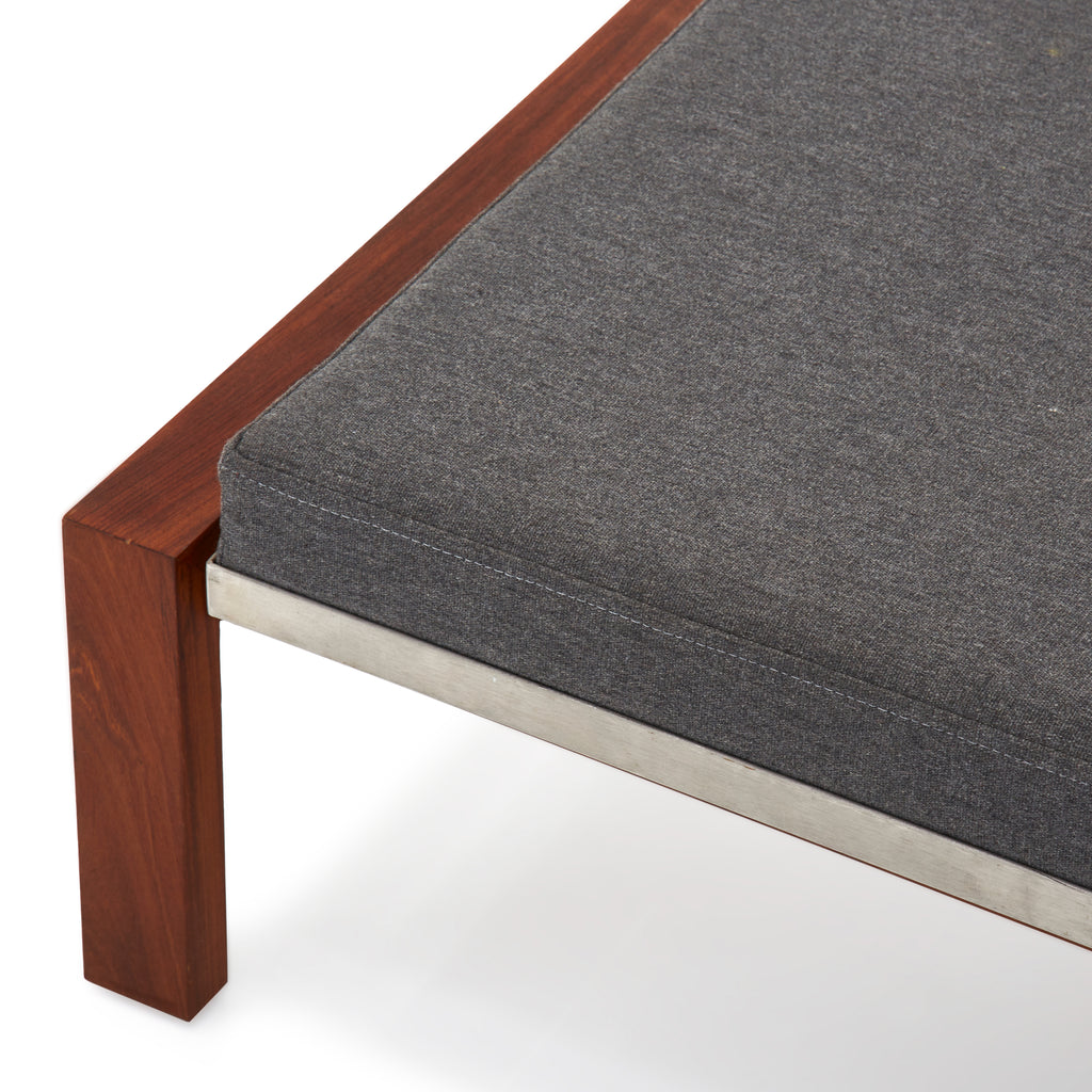 Grey Lobby Ottoman