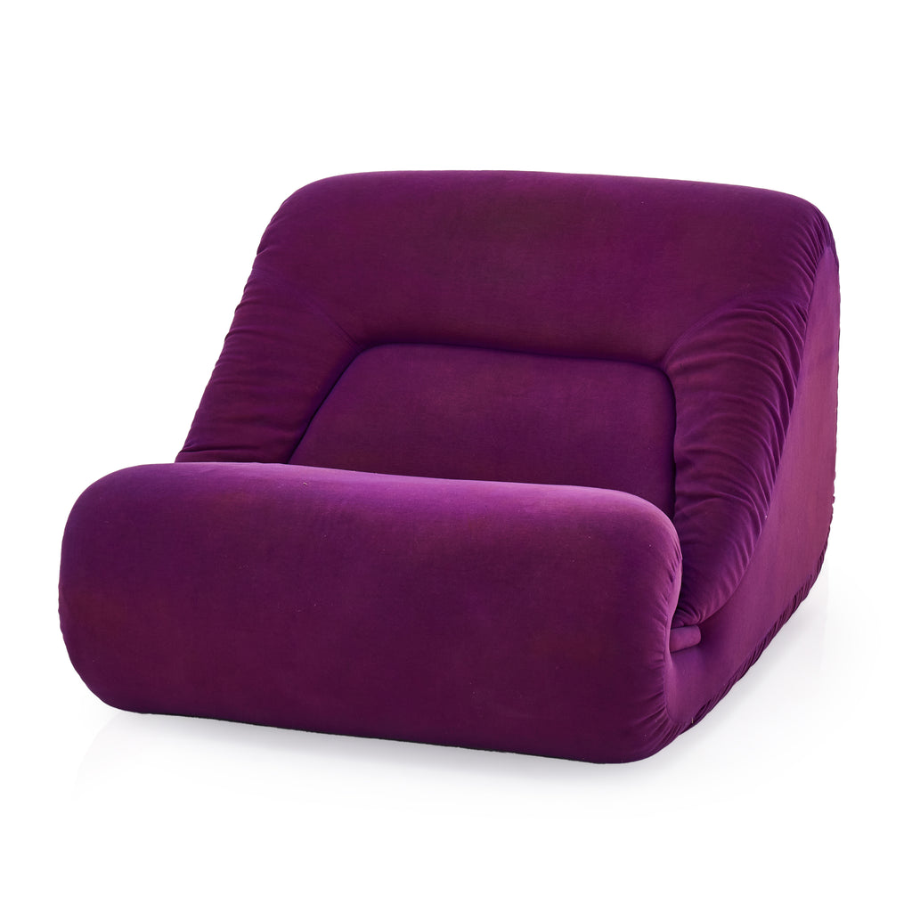Purple Wide Low Lounge Chair