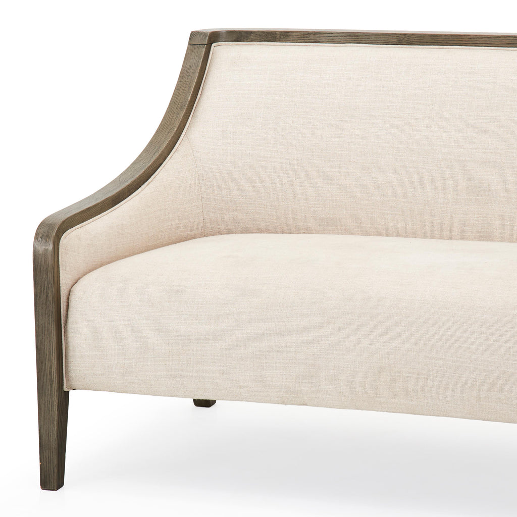 Bryn Tan Linen Contemporary Sofa