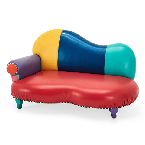 Colorful Memphis Style Small Couch