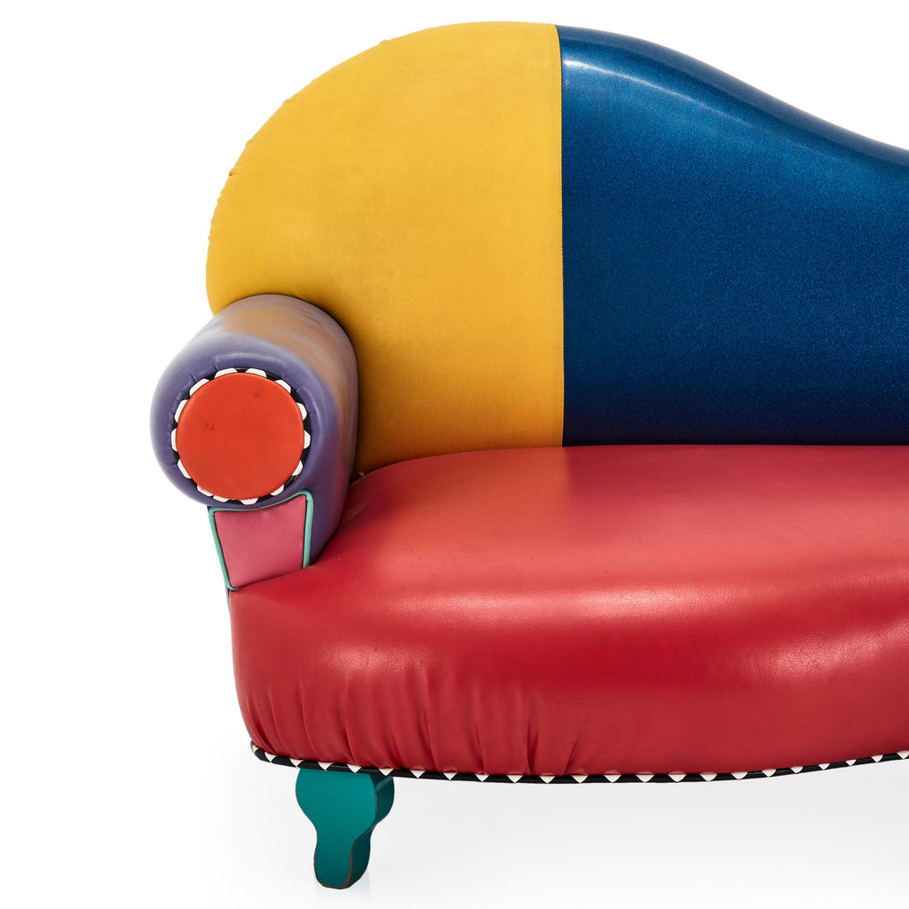 Colorful Memphis Style Small Couch