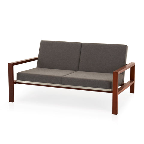 Grey Lobby Loveseat