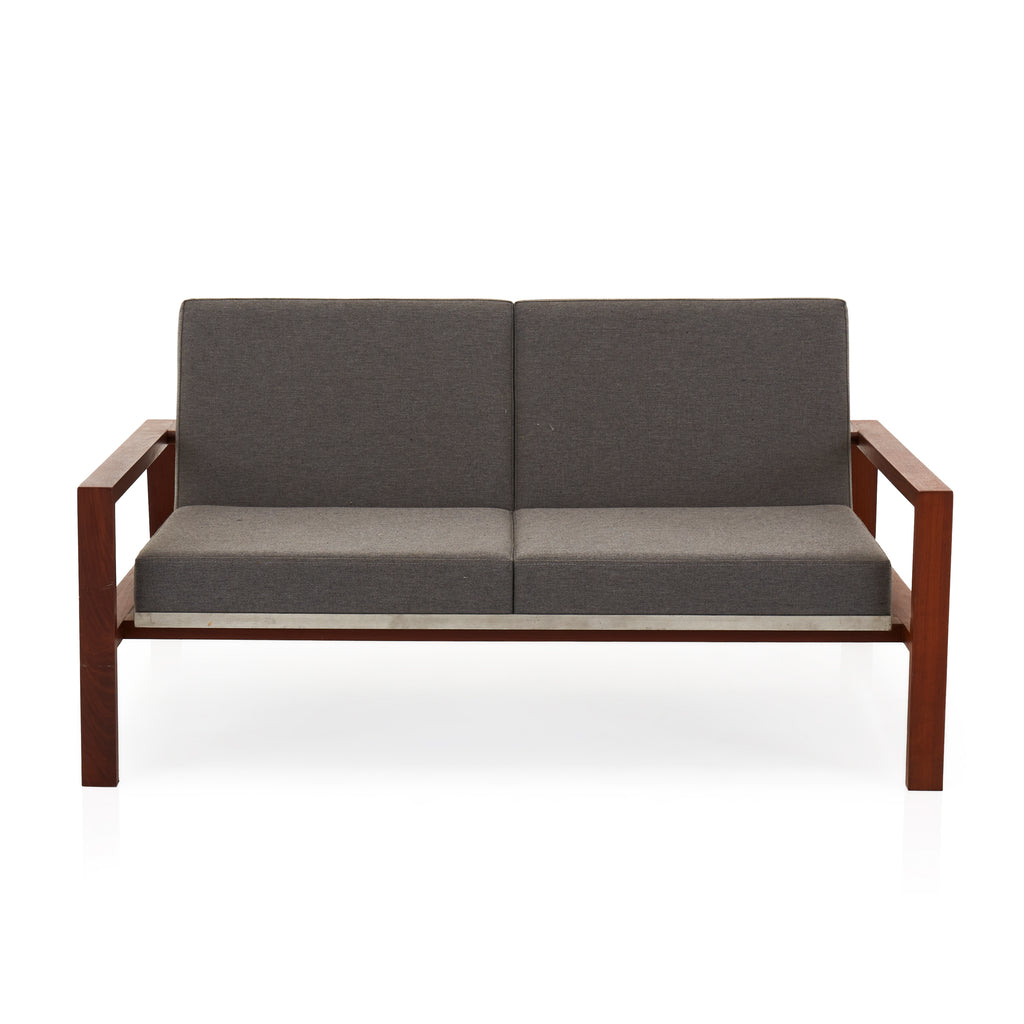 Grey Lobby Loveseat