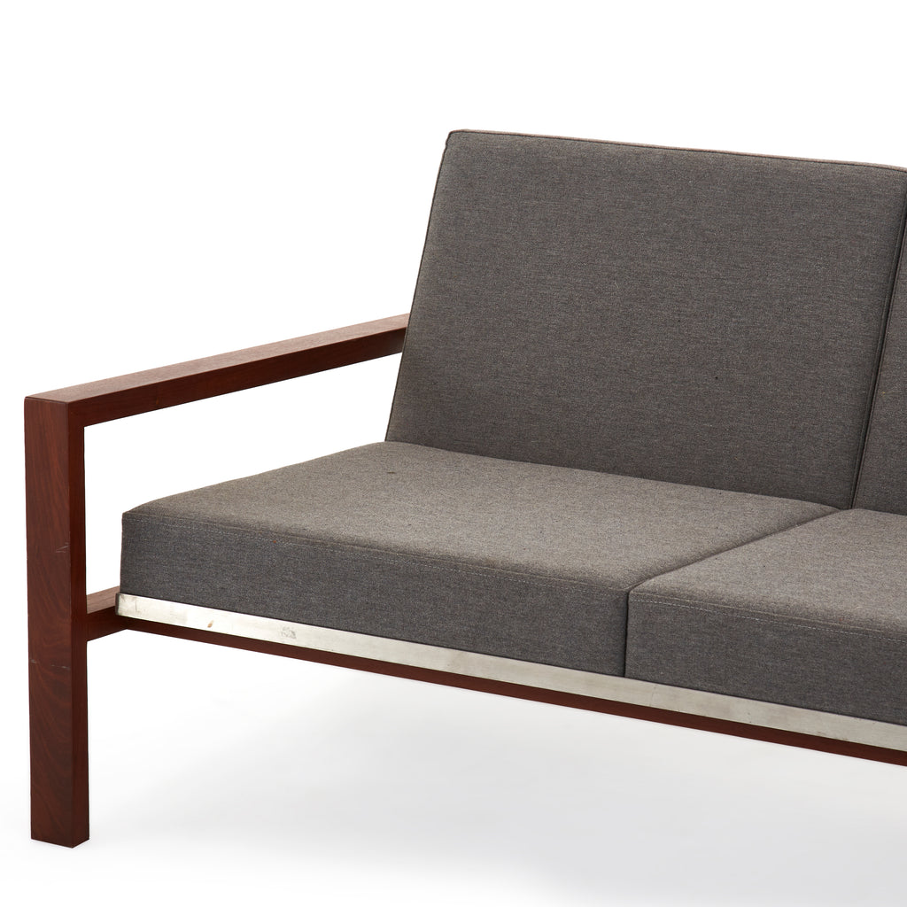 Grey Lobby Loveseat