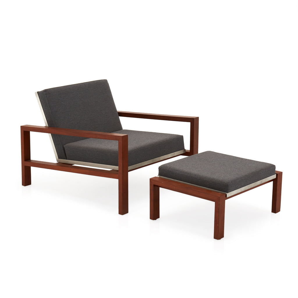 Grey Lobby Arm Chair