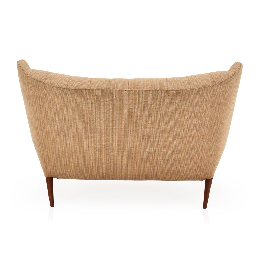 Papa Bear Wingback Loveseat - Sand / Tan