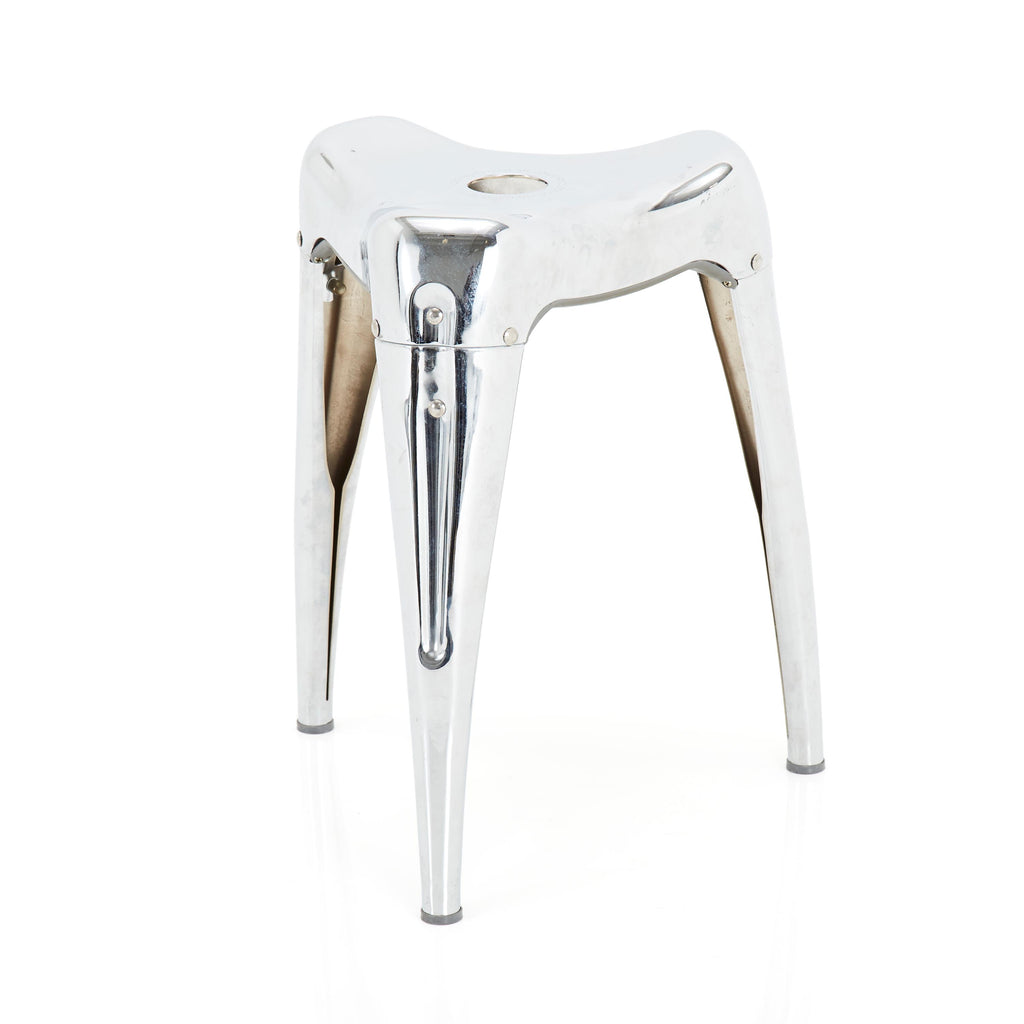 Chrome Three Leg Stool
